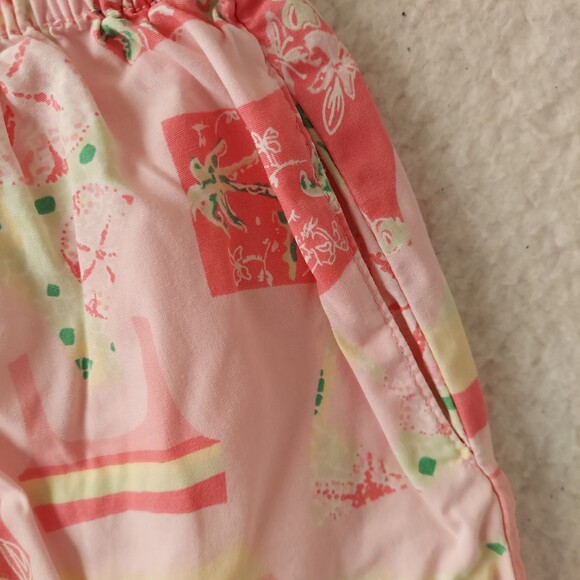 Lilly Pulitzer Shorts Swimsuit Print Pink Elastic Waistband Size 3T - Picture 6 of 11